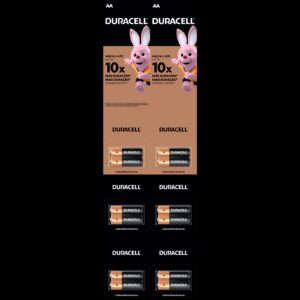 DISPLAY PILA DURACELL AA (12UNI)