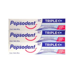 PEPSODENT TRIPLE+ PACK 3UNI DE 90GRS C/U