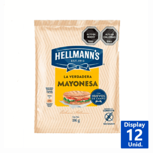 CAJA MAYONESA HELLMANNS 186GRS 12UNI (MEDIANA)