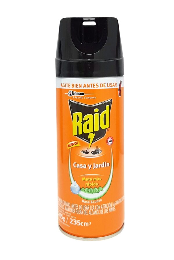 INSECTICIDA RAID 235CC CASA Y JARDIN