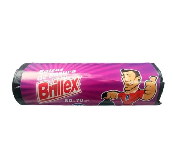 BOLSA BASURA ROLLO BRILLEX 50X70 (PEQUEÑA)
