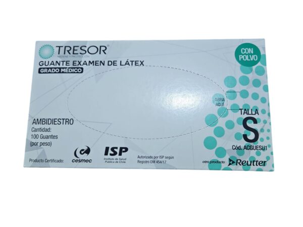 CAJA GUANTES LATEX TALLA S