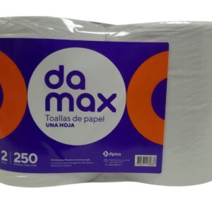 TOALLA DISPENSADOR DAMAX 250MTS X 2 ROLLOS