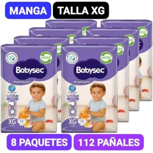 MANGA PAÑAL BABYSEC MORADO XG