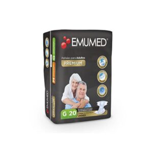 PAÑAL EMUMED PREMIUM ADULTO TALLA G (20U)