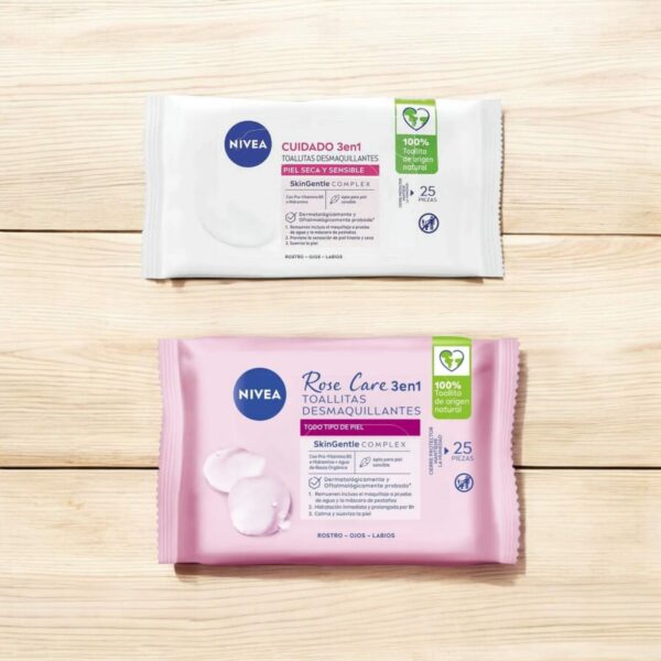 TOALLITAS DESMAQUILLANTES NIVEA 25 UNIDADES